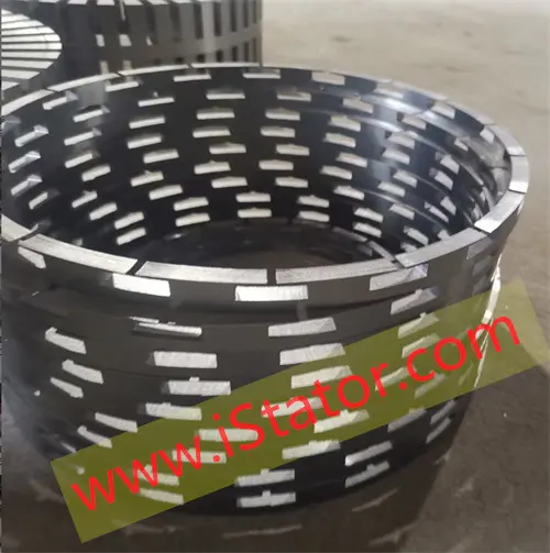 Stator Bağlama Teknolojisi ile Bağlı Motor Stator Yığını Laminasyonu